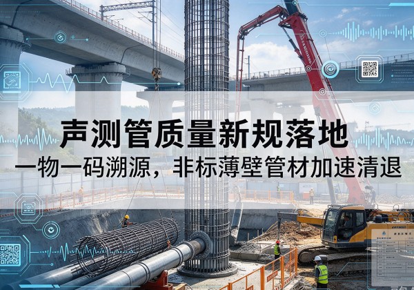 黄骅声测管质量新规落地，一物一码溯源，非标薄壁管材加速清退
